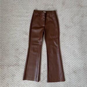 Wilfred Brown Leather Pants